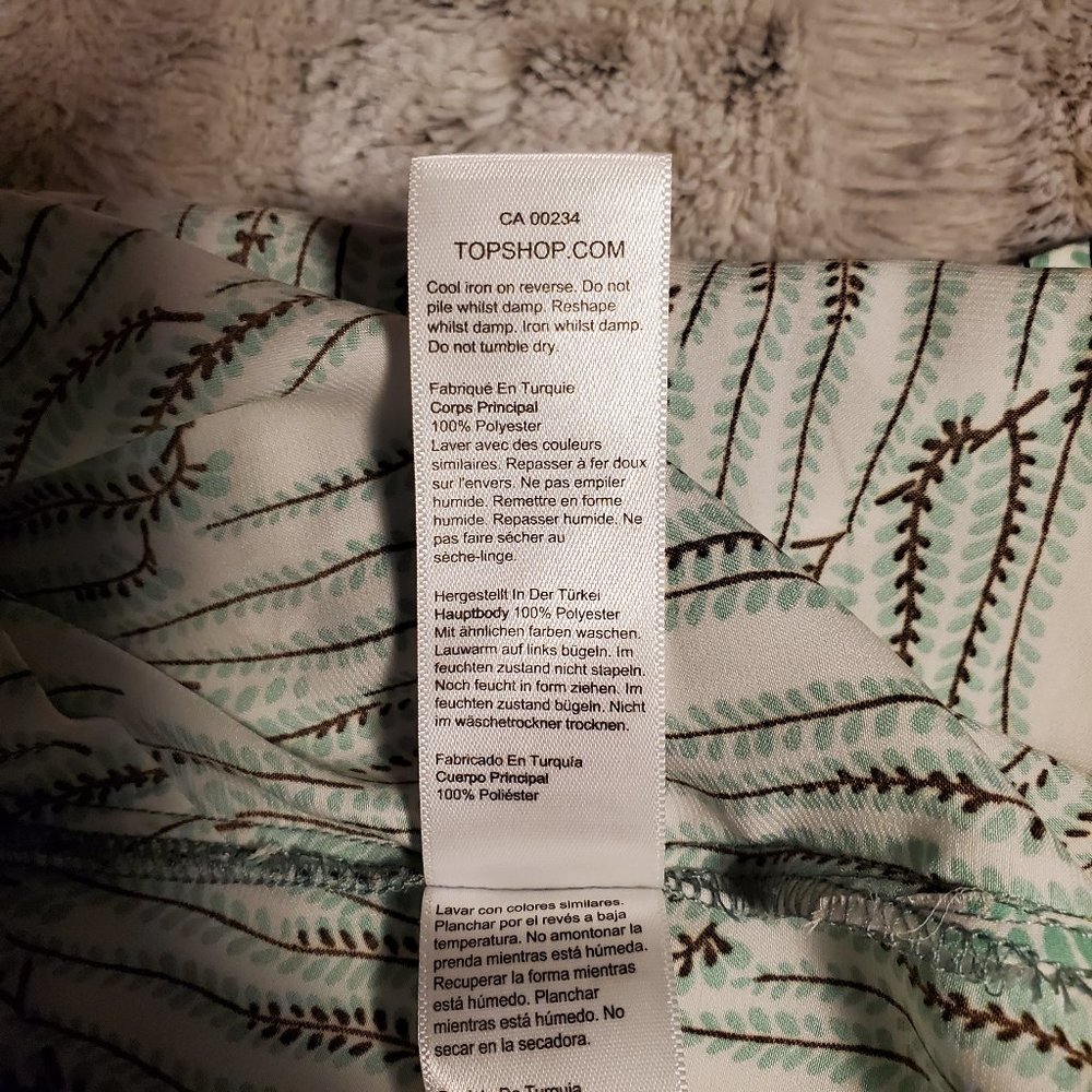 Topshop IDOL Vine Print Cami Size 12 - Picture 6 of 6